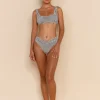 ESCAPE BRALETTE TOP - HOUNDSTOOTH