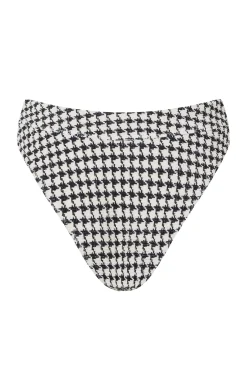 ESCAPE MID RISE BOTTOM - HOUNDSTOOTH