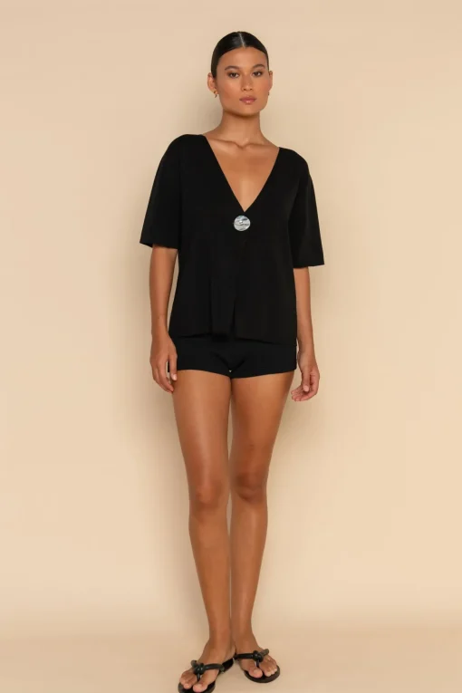 INKA KNIT SHIRT - BLACK