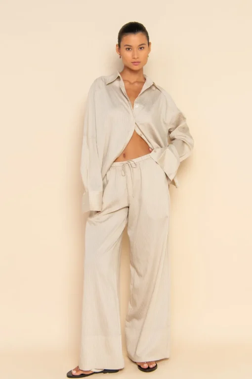 IVY SHIRT - OAT STRIPE