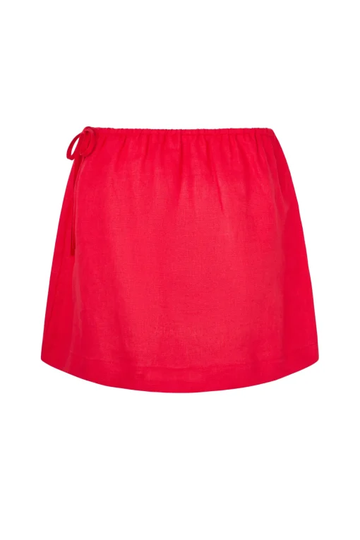LOTTIE MINI SKIRT- CHERRY
