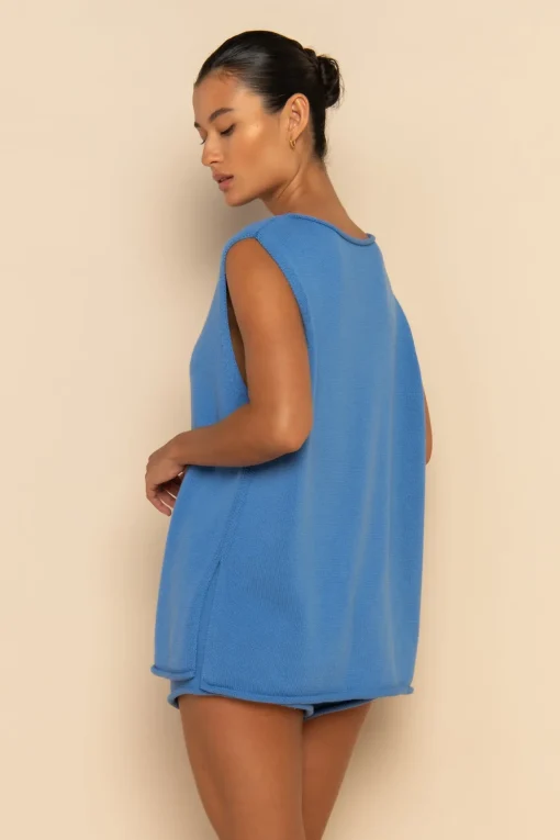 MANON TOP - BLEUE