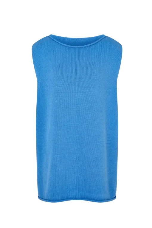 MANON TOP - BLEUE