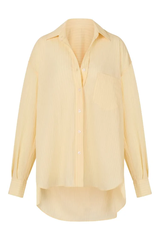 REMI SHIRT - BUTTER PINSTRIPE