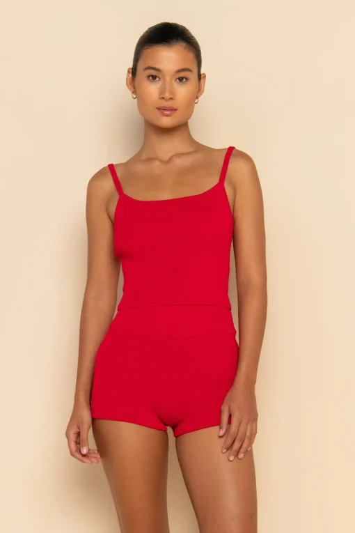 SOL KNIT TANK - RED